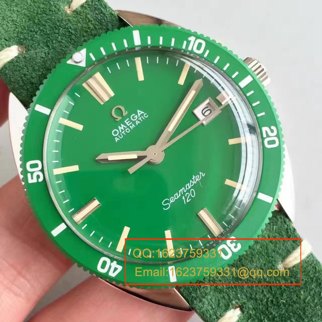 【台湾 Factory  top  Replica Watches 】OMEGAOMEGA Seamaster 复古系列120绿盘 wrist watches  / M275