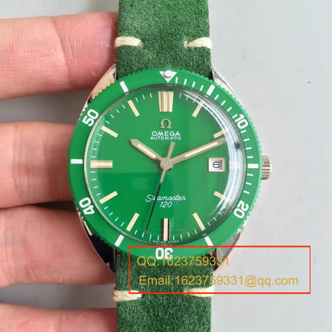 【台湾 Factory  top  Replica Watches 】OMEGAOMEGA Seamaster 复古系列120绿盘 wrist watches  / M275