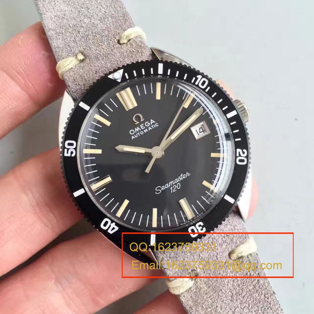  【台湾 Factory  Perfect  Copy  Watches 】OMEGAOMEGA Seamaster 复古系列120黑盘 wrist watches  / M276