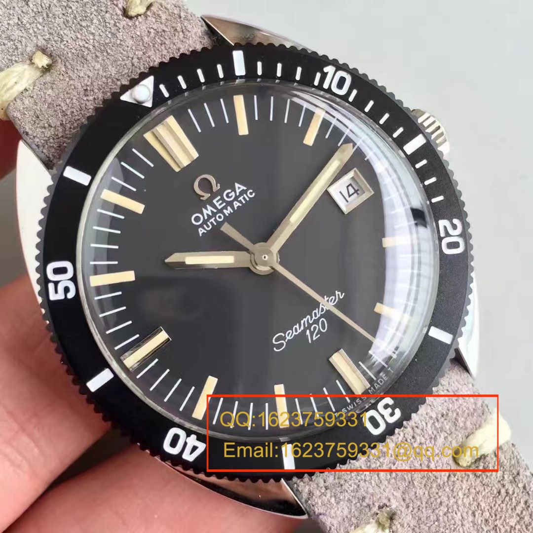  【台湾 Factory  Perfect  Copy  Watches 】OMEGAOMEGA Seamaster 复古系列120黑盘 wrist watches  / M276
