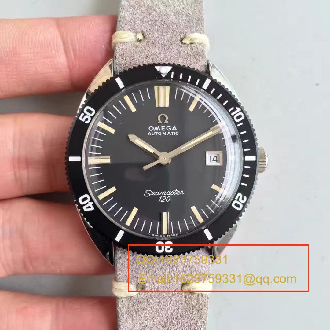  【台湾 Factory  Perfect  Copy  Watches 】OMEGAOMEGA Seamaster 复古系列120黑盘 wrist watches  / M276