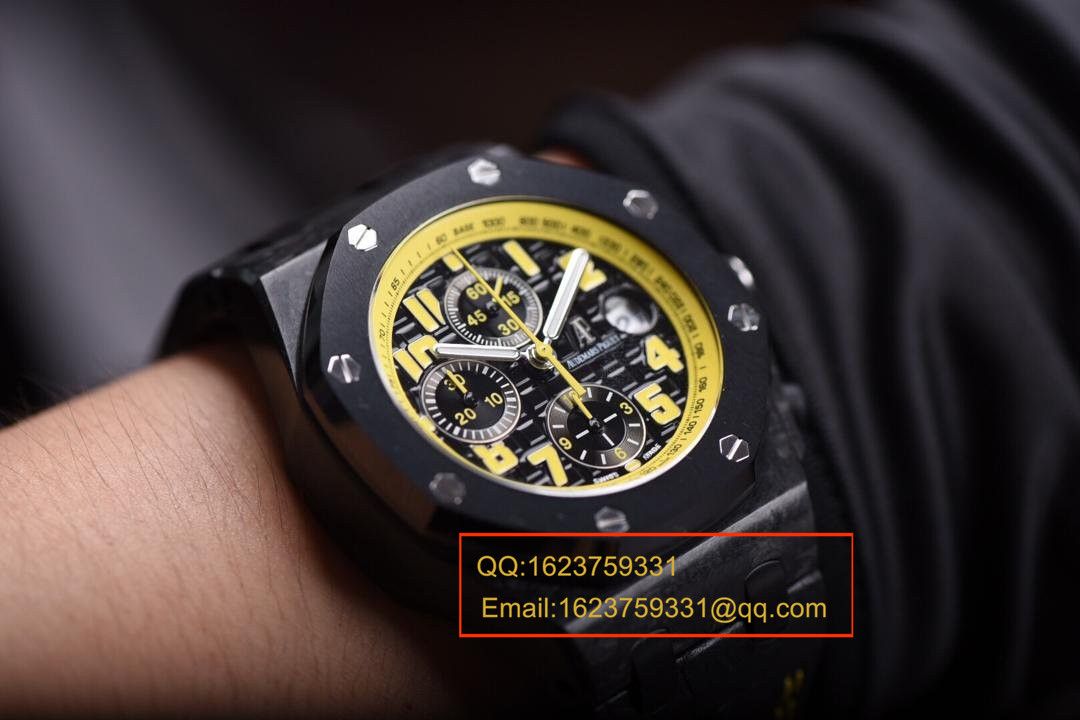 【独家 Video analysis JF Perfect  High quality  Replica Watches 】Audemars Piguet  Royal Oak Offshore 系列26176FO.OO.D101CR.03《Audemars Piguet 大黄蜂》 wrist watches  / APCI26176FO