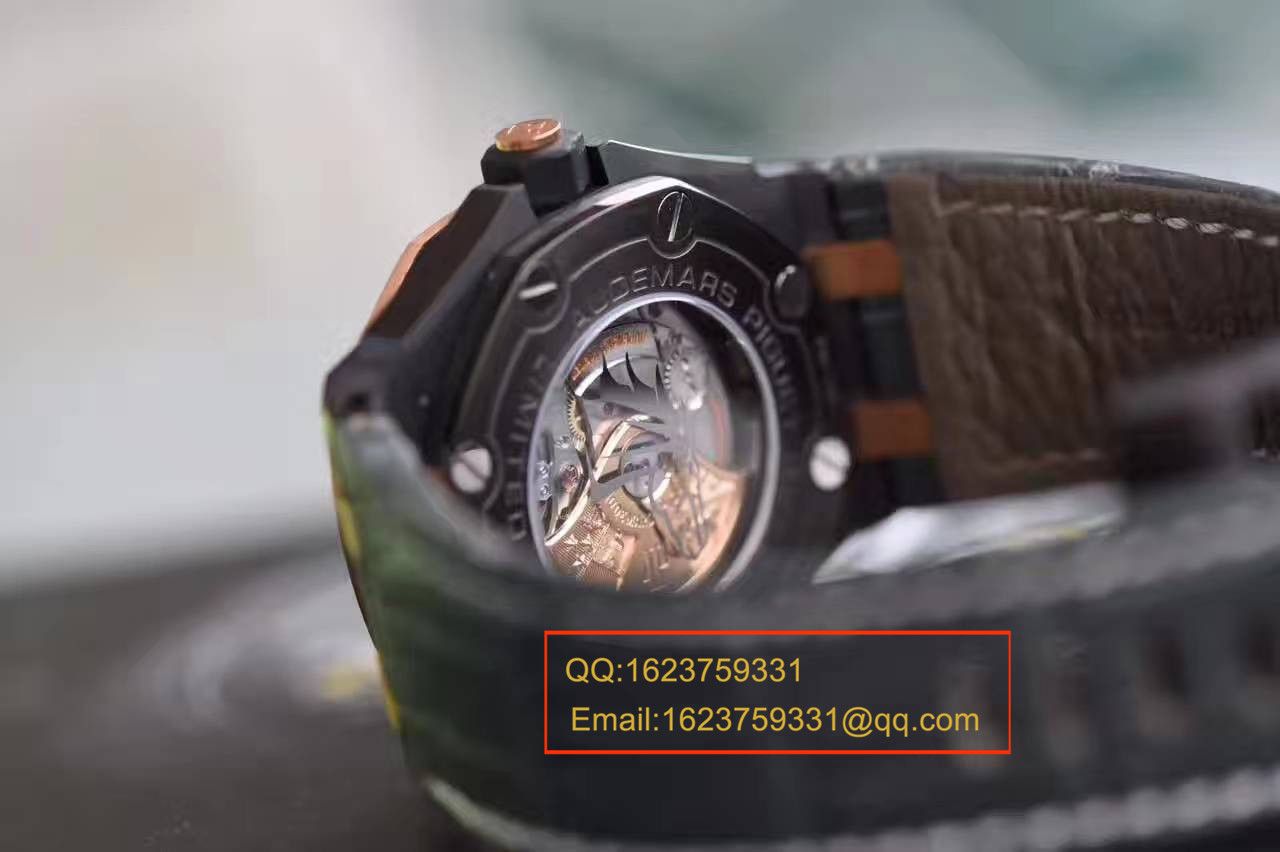 【JF Factory  Perfect  Replica Watches 】APAudemars Piguet 皇家橡树15703系列 马会女皇杯男表《真皮 watchband  》 / APBF094B