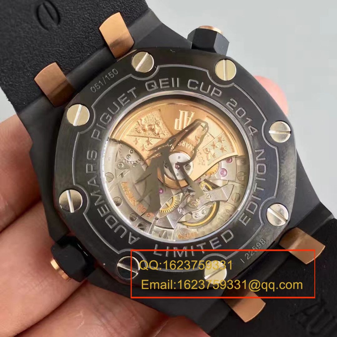 【JF Factory  Perfect  Copy  Watches 】APAudemars Piguet  Royal Oak Offshore 15703系列马会女皇杯特别版 wrist watches 《橡胶 watchband  款》 / AP094