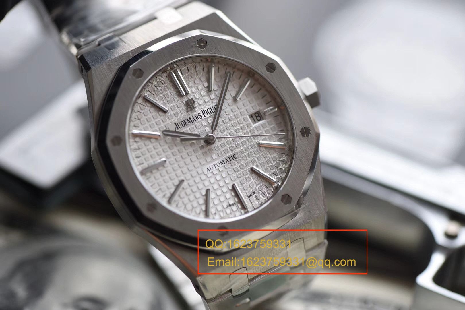 【视频解说】JF Factory  Perfect  Knockoff  Watches 之Audemars Piguet 皇家橡树系列15400ST.OO.1220ST.02男表 / APBF022B