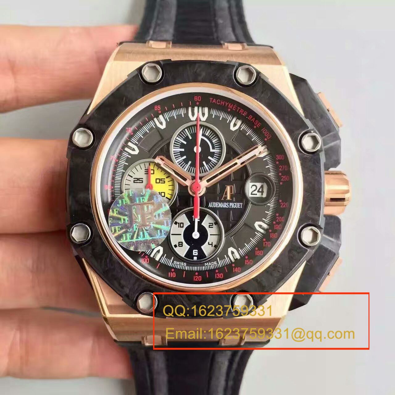 【JF Perfect  High quality  Knockoff  Watches 】Audemars Piguet GP格林披治大奖赛限定版26290PO.OO.A001VE.01男表 / JF AP DF26290PO