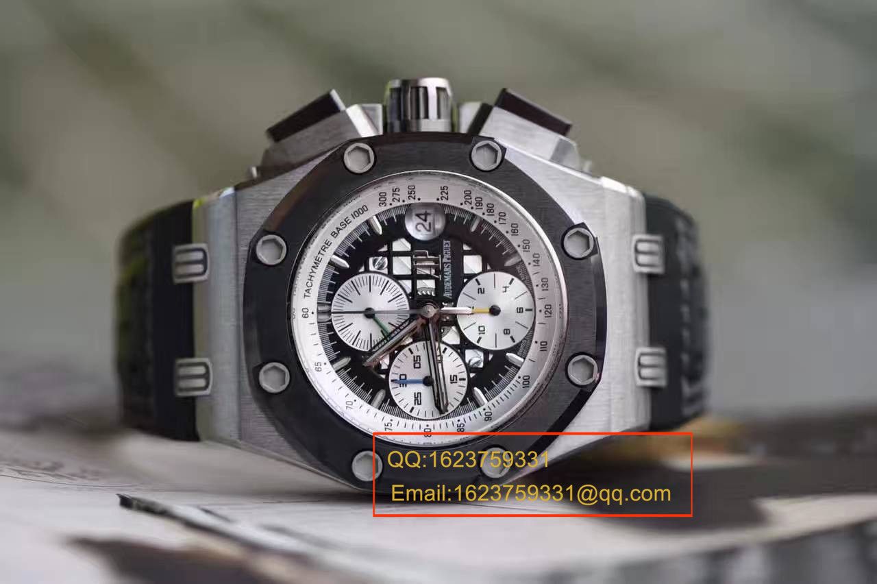 【独家视频测评JF Factory 1:1 High quality  Replica Watches 】Audemars Piguet BR2 Royal Oak Offshore 系列26078IO.OO.D001VS.01男表 / JF AP CE26078IO