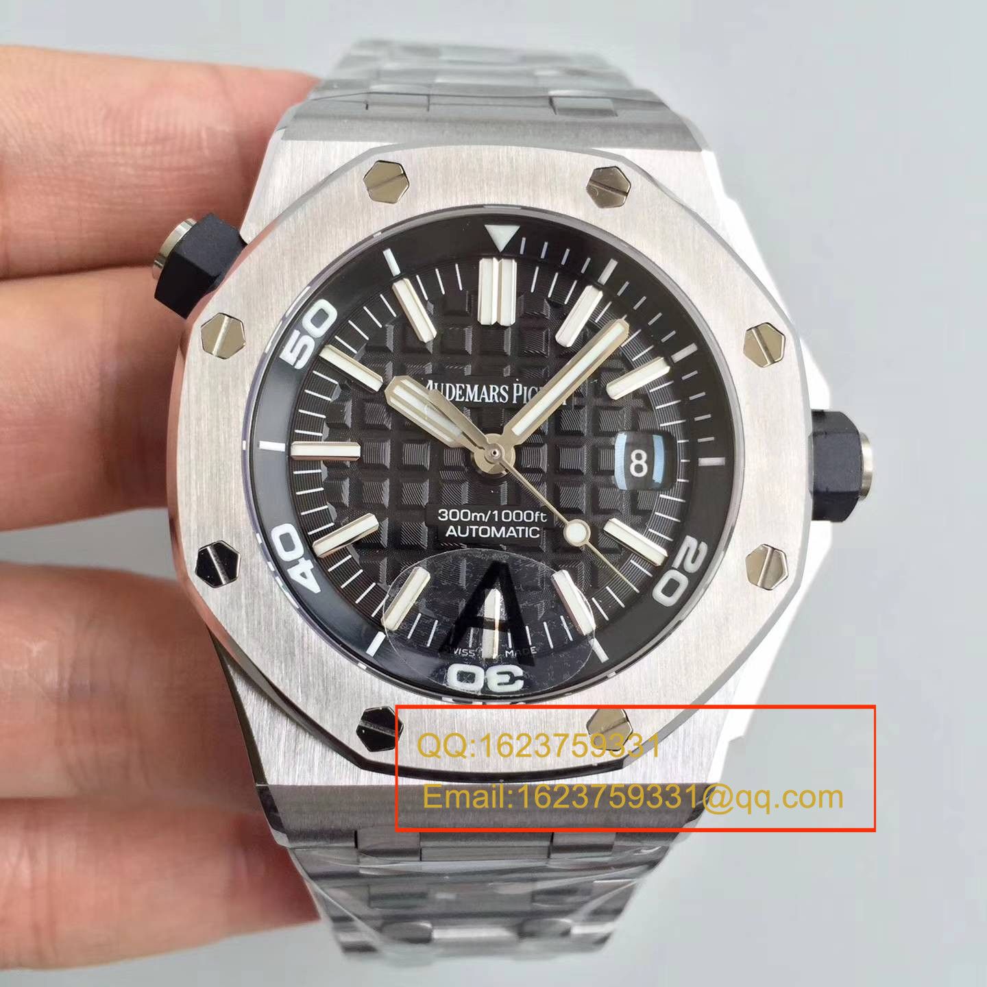 【独家视频测评JF Perfect  High quality  Replica Watches 】Audemars Piguet  Royal Oak Offshore 系列15710ST.OO.A002CA.01 wrist watches  / AP031B