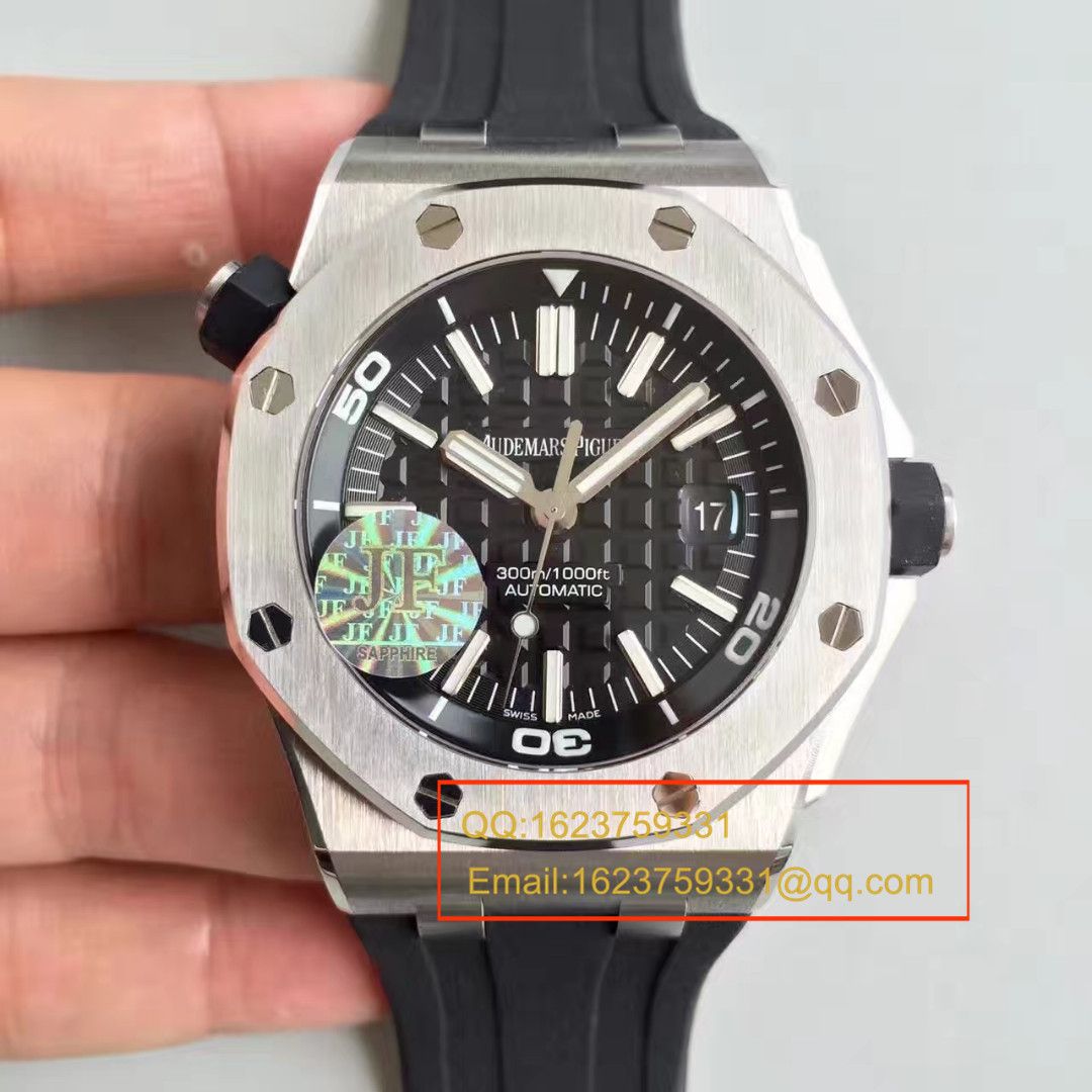 【独家视频测评JF Perfect  High quality  Replica Watches 】Audemars Piguet  Royal Oak Offshore 系列15710ST.OO.A002CA.01 wrist watches  / AP031B