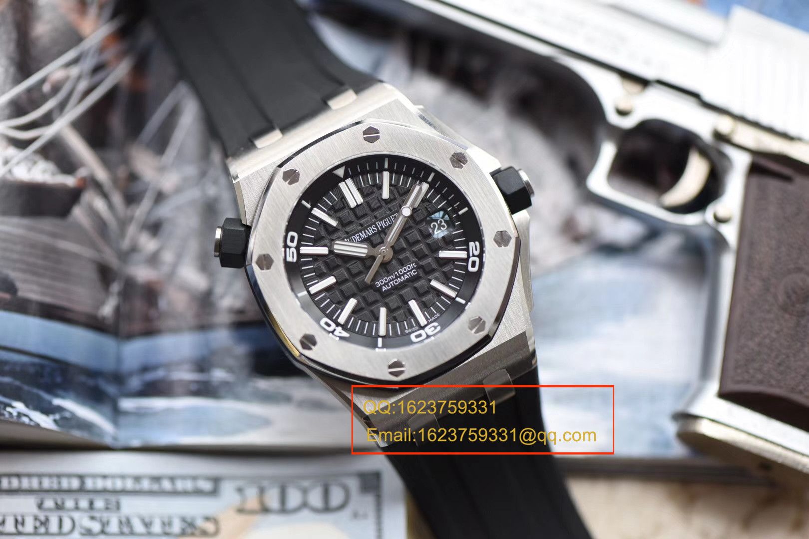 【独家视频测评JF Perfect  High quality  Replica Watches 】Audemars Piguet  Royal Oak Offshore 系列15710ST.OO.A002CA.01 wrist watches  / AP031B