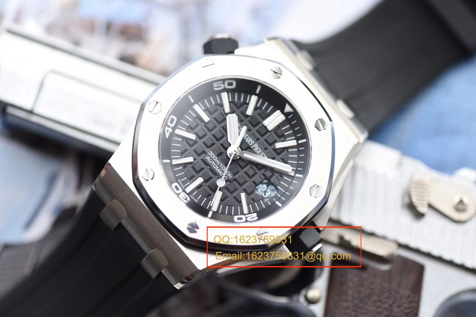 【独家视频测评JF Perfect  High quality  Replica Watches 】Audemars Piguet  Royal Oak Offshore 系列15710ST.OO.A002CA.01 wrist watches  / AP031B