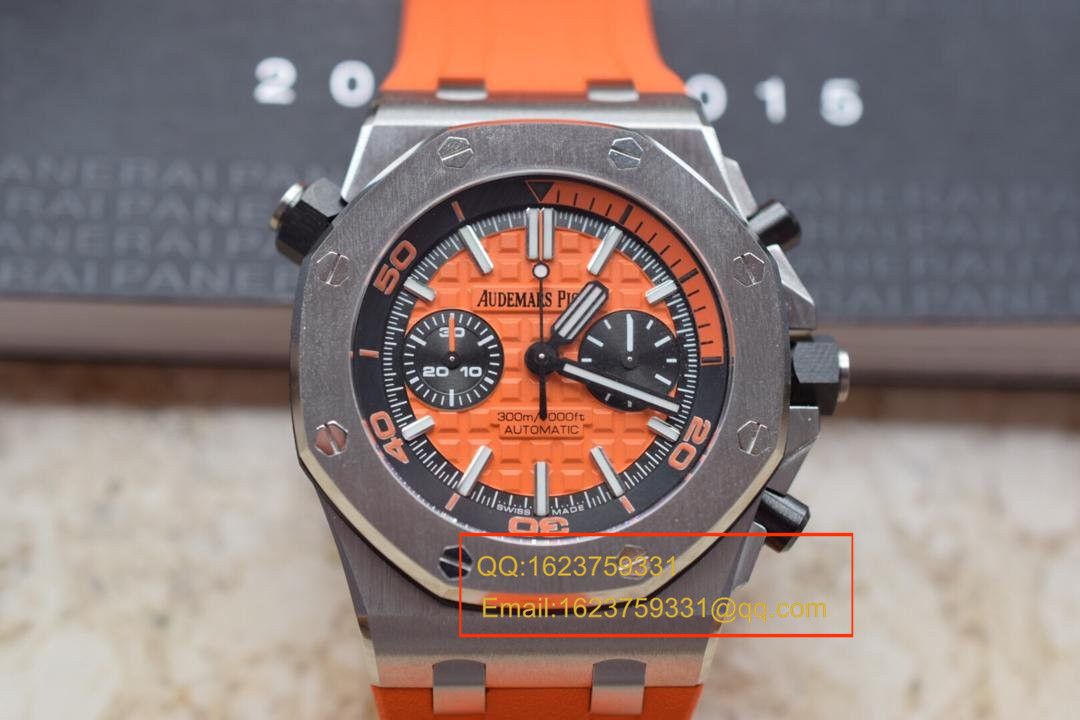 【JF Factory 1:1 Replica Copy  Watches 】Audemars Piguet  Royal Oak Offshore 鲜橙26703ST.OO.A070CA.01 wrist watches  / APCB027