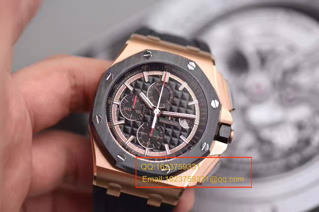 【 Video analysis JF Factory  Perfect  Knockoff  Watches 】Audemars Piguet  Royal Oak Offshore 系列26401RO.OO.A002CA.02 wrist watches  / AP109