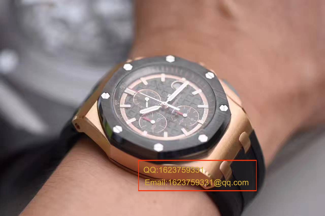 【 Video analysis JF Factory  Perfect  Knockoff  Watches 】Audemars Piguet  Royal Oak Offshore 系列26401RO.OO.A002CA.02 wrist watches  / AP109