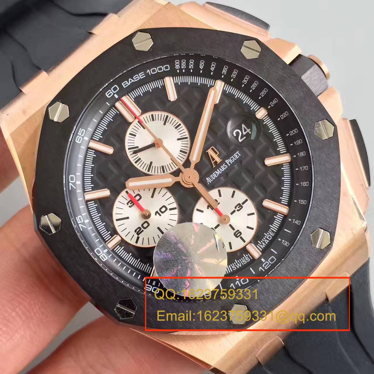 【 Video analysis JF Factory  Perfect  Knockoff  Watches 】Audemars Piguet 皇家橡树大熊猫金壳26401RO.OO.A002CA.01男表 / JF AP CF26401RO