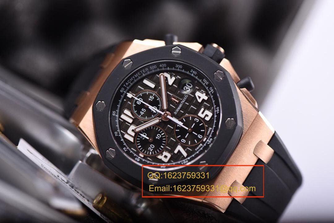【实拍图鉴赏】JF Factory  High quality 1:1 Replica Watches 之Audemars Piguet  Royal Oak Offshore 系列25940OK.OO.D002CA.02男表 / JF AP CD25940OK
