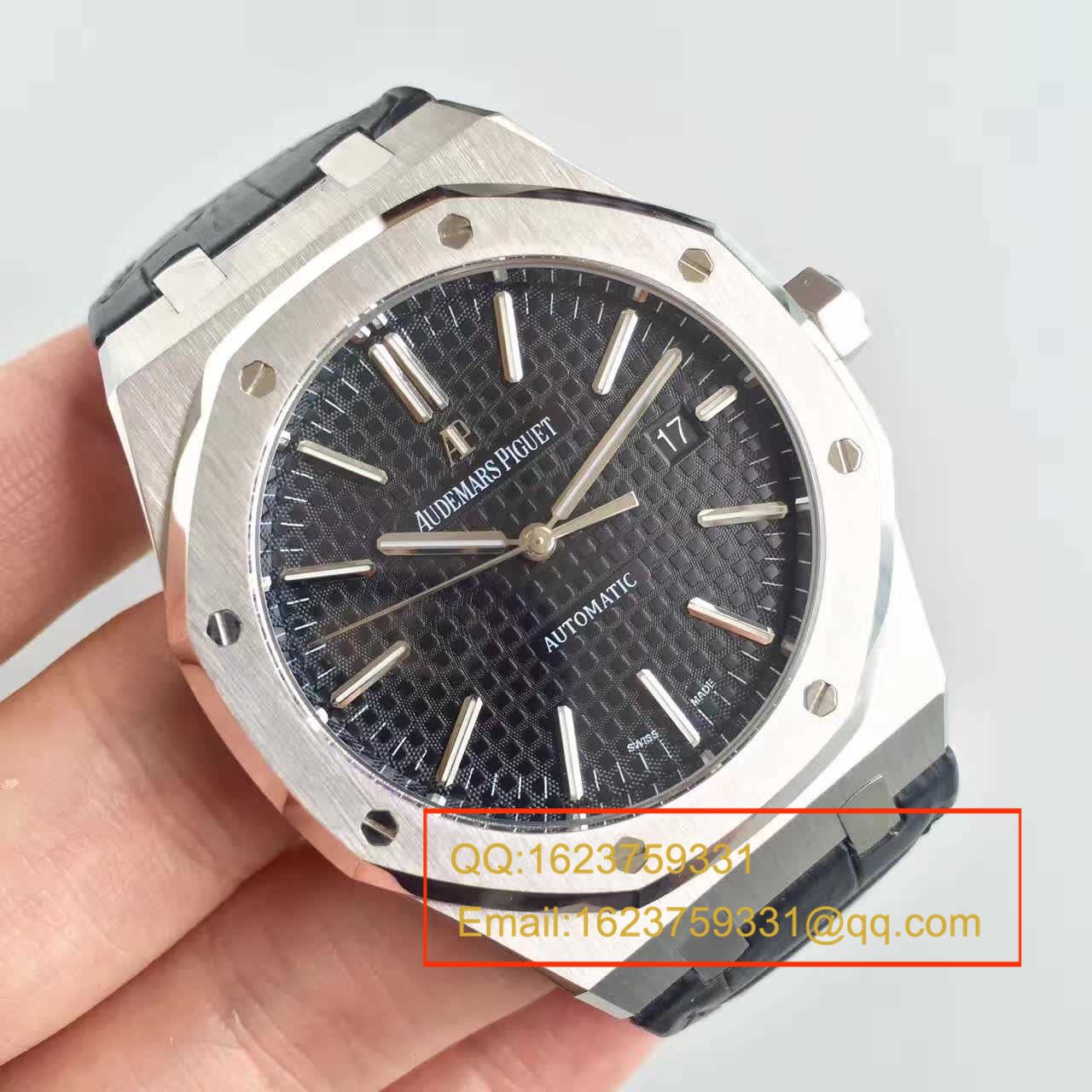 【JF Factory  Perfect  High quality  Replica Watches 】Audemars Piguet 皇家橡树系列15400ST.OO.1220ST.01 wrist watches  / AP112