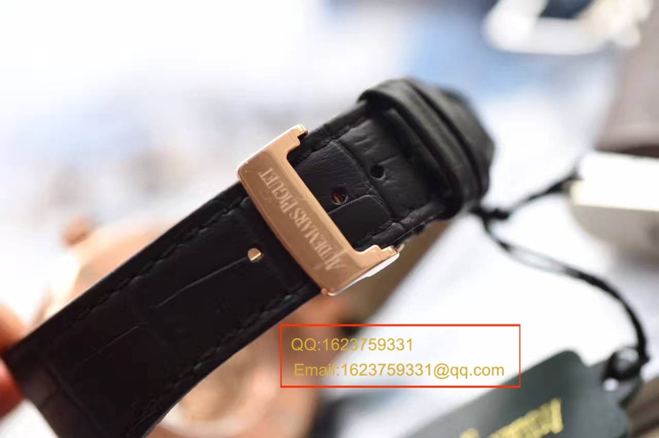 【JF Factory 1:1 Replica Copy  Watches 】Audemars Piguet 皇家橡树系列15400OR.OO.D002CR.01 wrist watches 《真皮 watchband  款》 / AP015