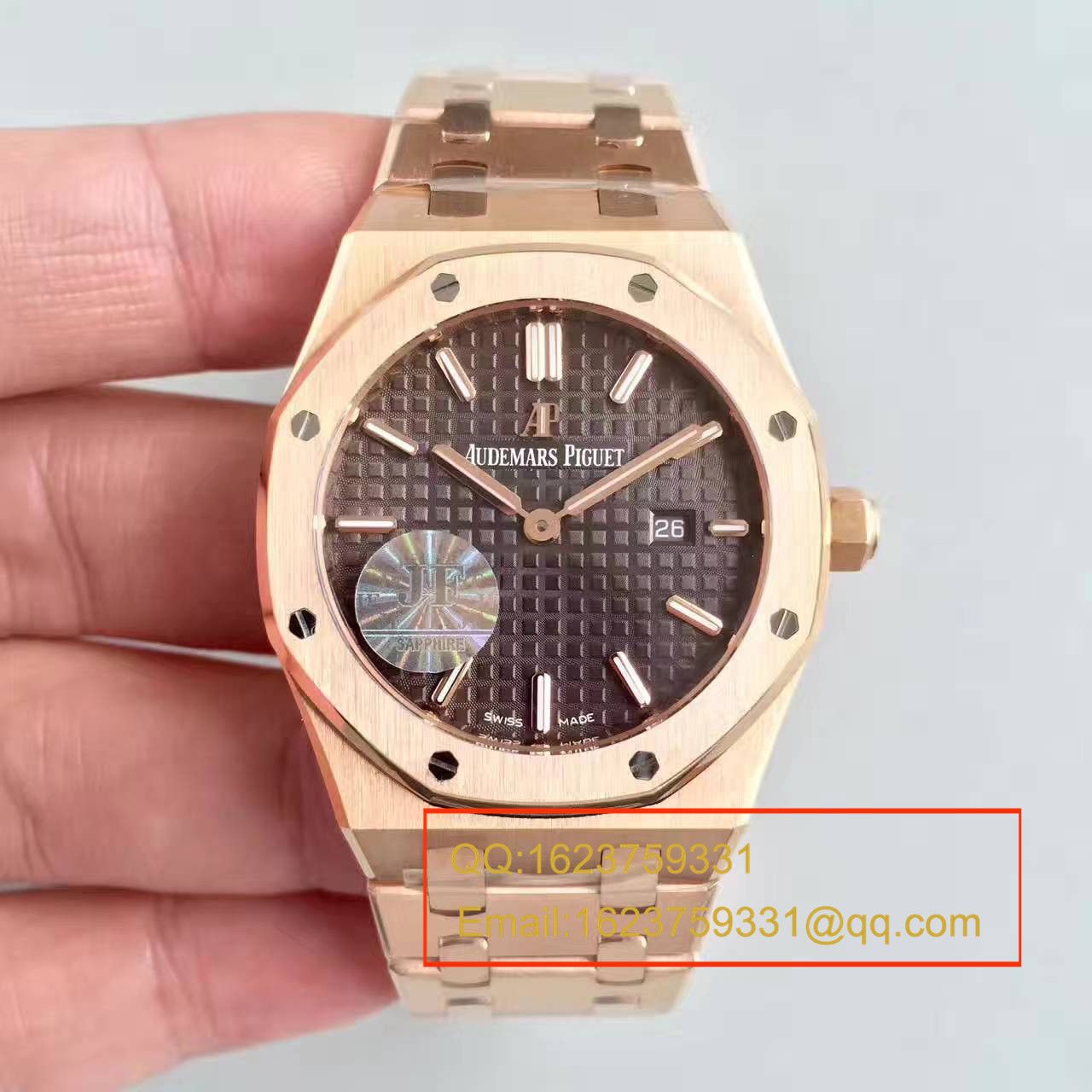 【JF Factory 1:1 High quality  Replica Watches 】Audemars Piguet 皇家橡树系列 67650OR.OO.1261OR.01石英女士 wrist watches  / AP126