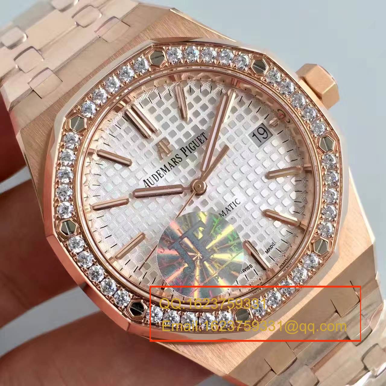 【JF Factory 1:1 top  Replica Watches 】Audemars Piguet 皇家橡树系列 Replica 15451OR.ZZ.1256OR.01男女中性 wrist watches  / AP116