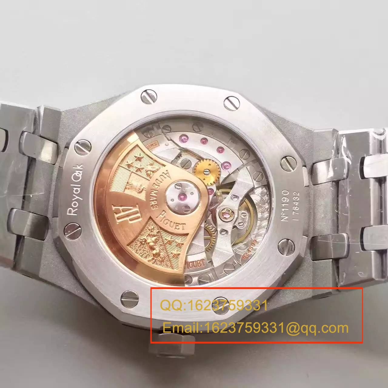【JF Factory  Perfect  High quality  Copy  Watches 】Audemars Piguet 皇家橡树系列15451ST.ZZ.D011CR.01男女中性 wrist watches  / AP115