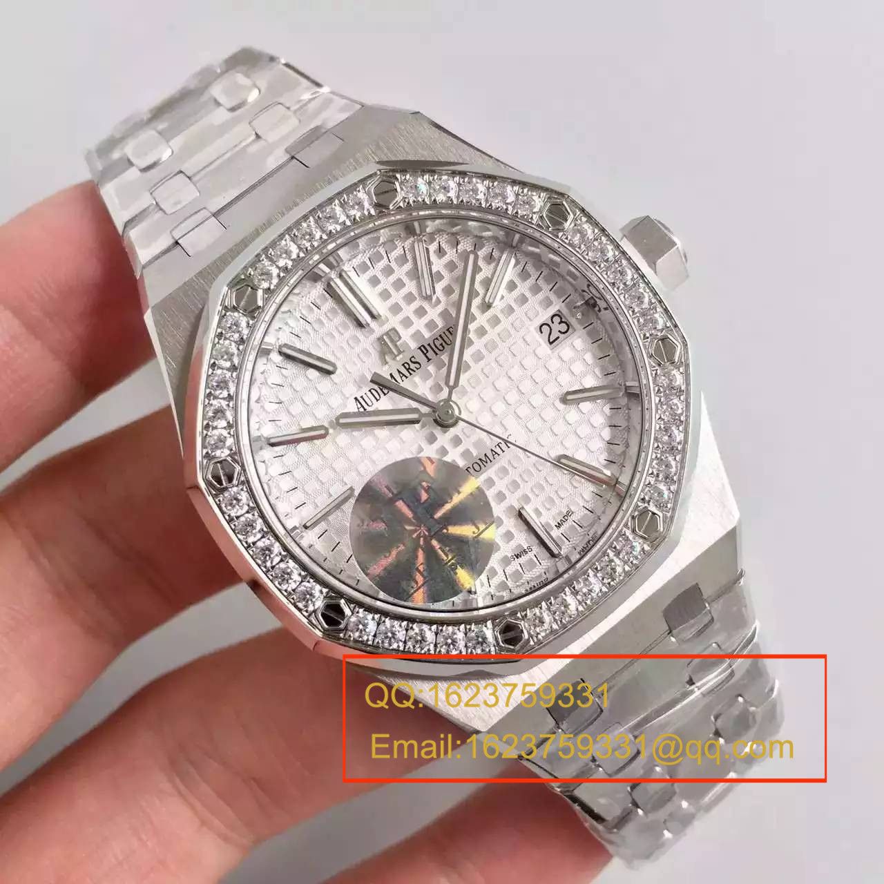 【JF Factory  Perfect  High quality  Copy  Watches 】Audemars Piguet 皇家橡树系列15451ST.ZZ.D011CR.01男女中性 wrist watches  / AP115