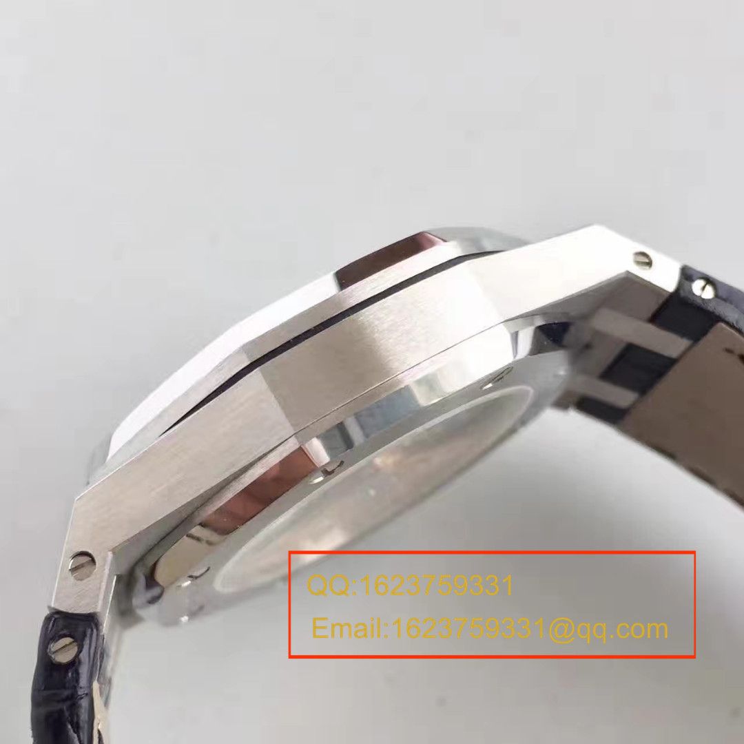 【JF Factory  Perfect  Knockoff  Watches 】APAudemars Piguet 皇家橡树系列15400ST.OO.1220ST.03男表 / AP024B