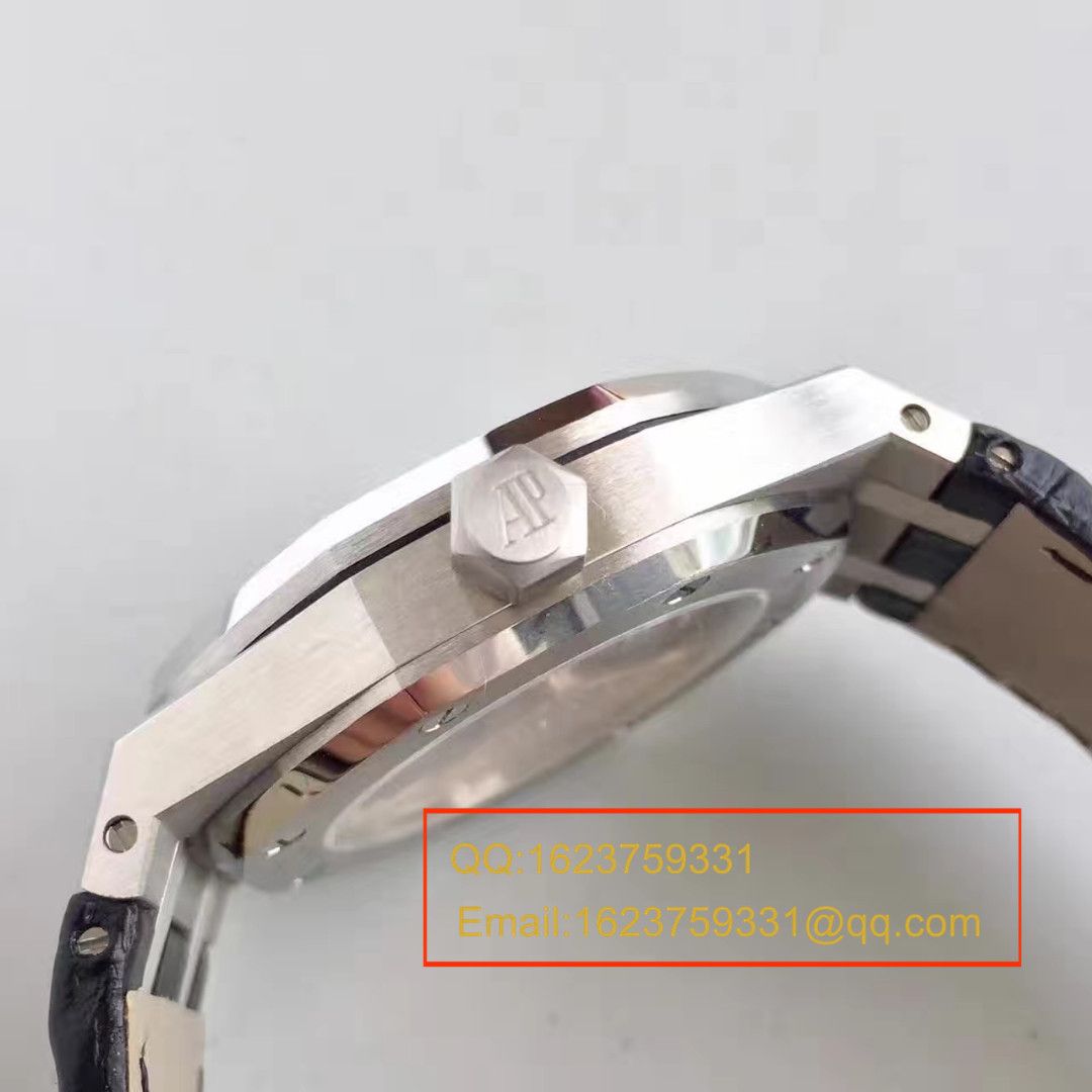 【JF Factory  Perfect  Knockoff  Watches 】APAudemars Piguet 皇家橡树系列15400ST.OO.1220ST.03男表 / AP024B