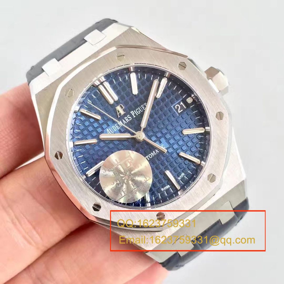 【JF Factory  Perfect  Knockoff  Watches 】APAudemars Piguet 皇家橡树系列15400ST.OO.1220ST.03男表 / AP024B
