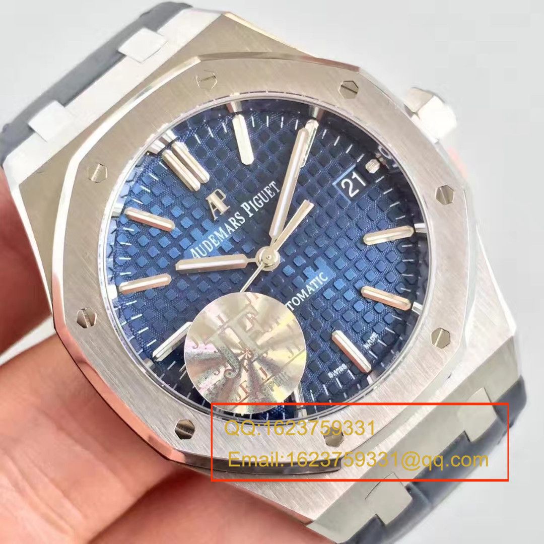 【JF Factory  Perfect  Knockoff  Watches 】APAudemars Piguet 皇家橡树系列15400ST.OO.1220ST.03男表 / AP024B