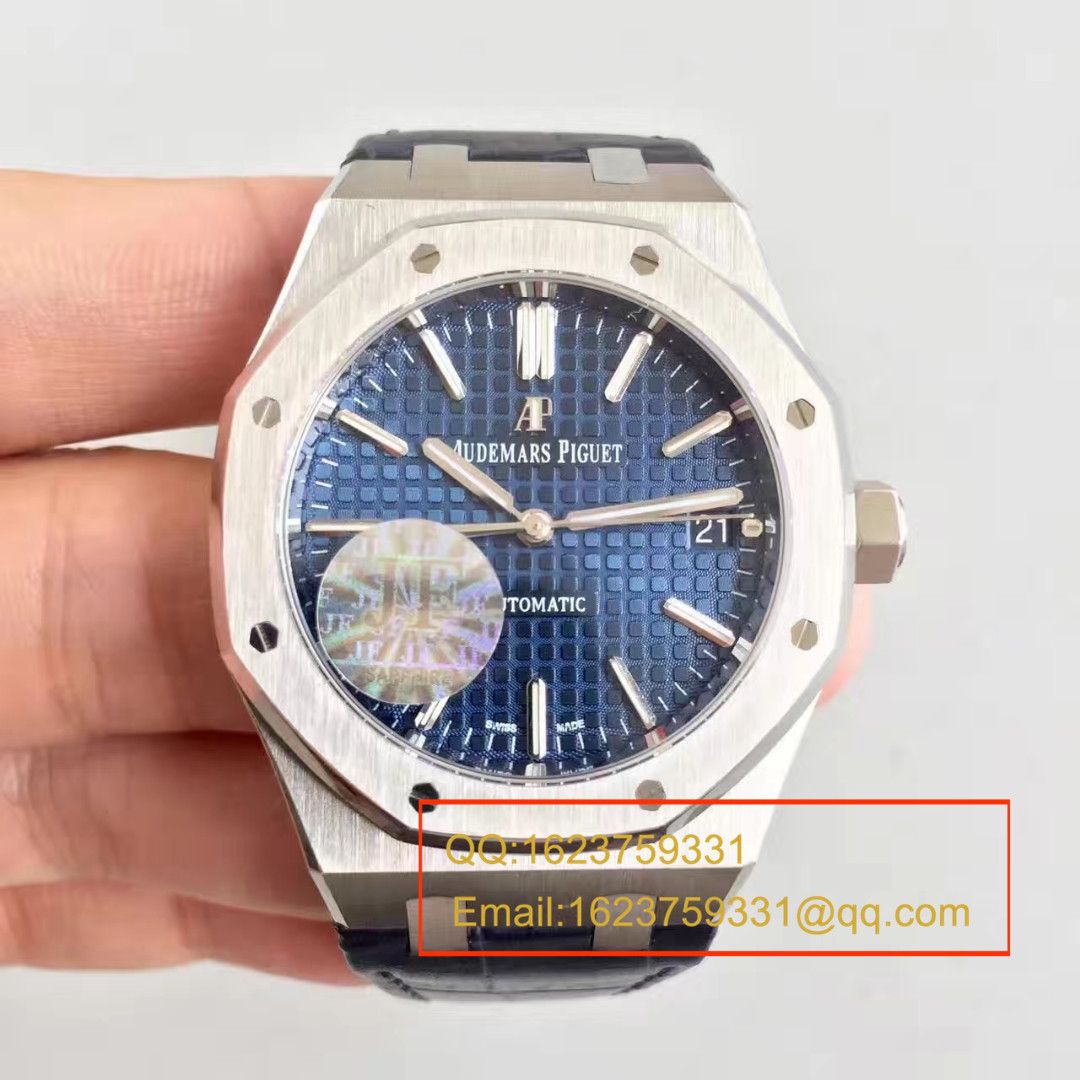 【JF Factory  Perfect  Knockoff  Watches 】APAudemars Piguet 皇家橡树系列15400ST.OO.1220ST.03男表 / AP024B