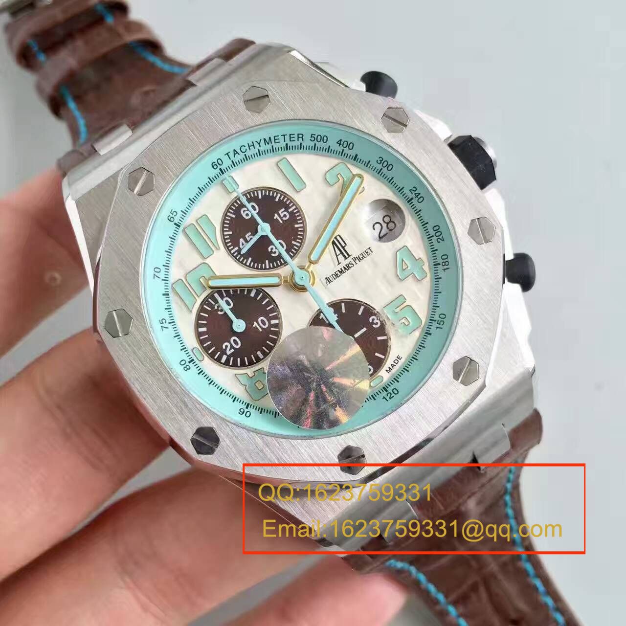 【JF Factory 1:1 Knockoff  Watches 】Audemars Piguet AP皇家橡树离岸系列蒙托克高速公路限量版26187ST.OO.D801CR.01男表 / AP087