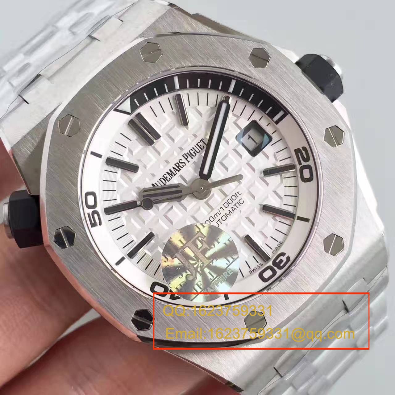【JF Factory 1:1 Replica Watches 】Audemars Piguet  Royal Oak Offshore 系列15710ST.OO.A002CA.02 wrist watches 《钢带款》 / AP057B