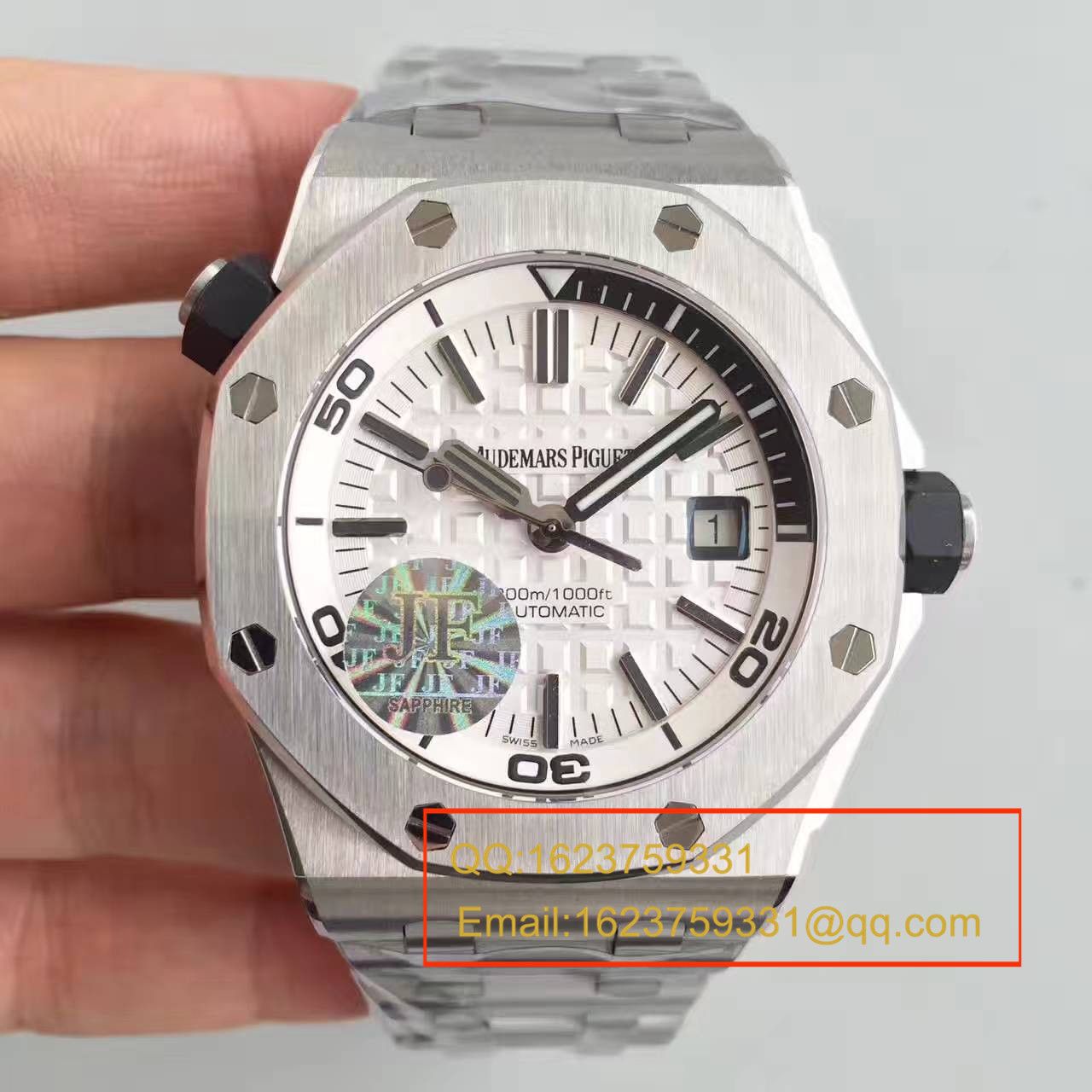 【JF Factory 1:1 Replica Watches 】Audemars Piguet  Royal Oak Offshore 系列15710ST.OO.A002CA.02 wrist watches 《钢带款》 / AP057B