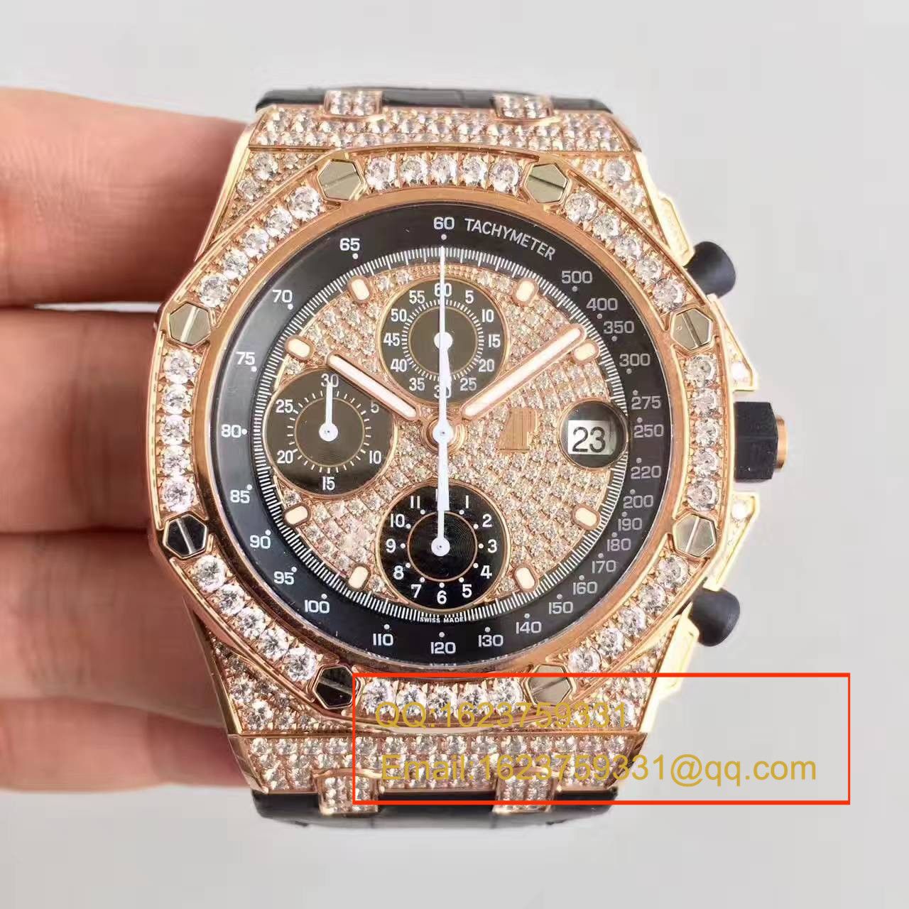 【JF Factory  High quality  Knockoff  Watches 】Audemars Piguet 满天星 Royal Oak Offshore 系列26067BC.ZZ.D002CR.01 wrist watches  / AP055