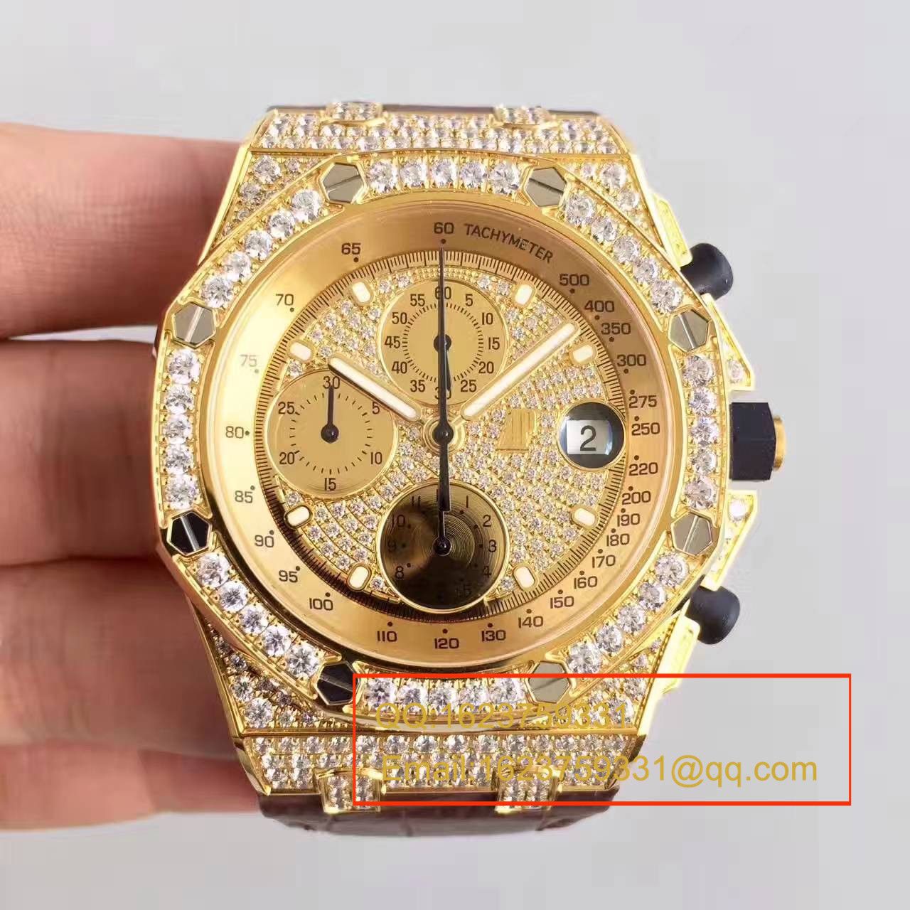 【JF Factory  Perfect  Replica Copy  Watches 】Audemars Piguet 满天星 Royal Oak Offshore 系列26067OR.ZZ.D002CR.01机械 wrist watches  / AP054