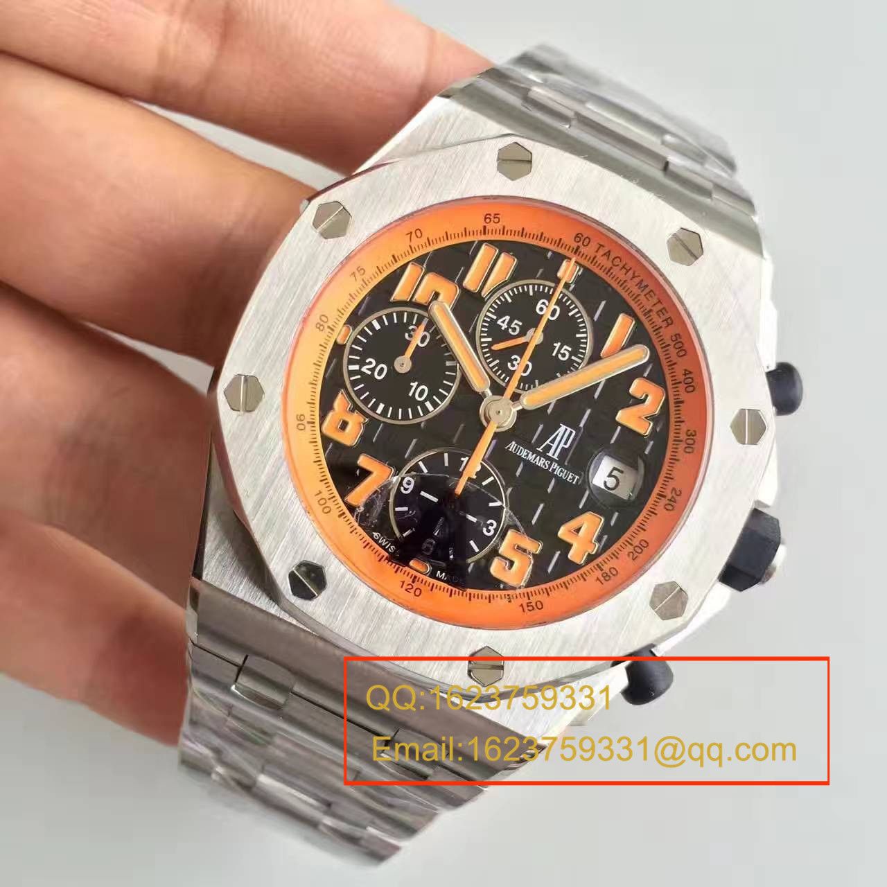 【JF Factory  High quality  Perfect  Replica Watches 】Audemars Piguet  Royal Oak Offshore 系列橙色火焰26170ST.OO.D101CR.01 wrist watches  / AP048
