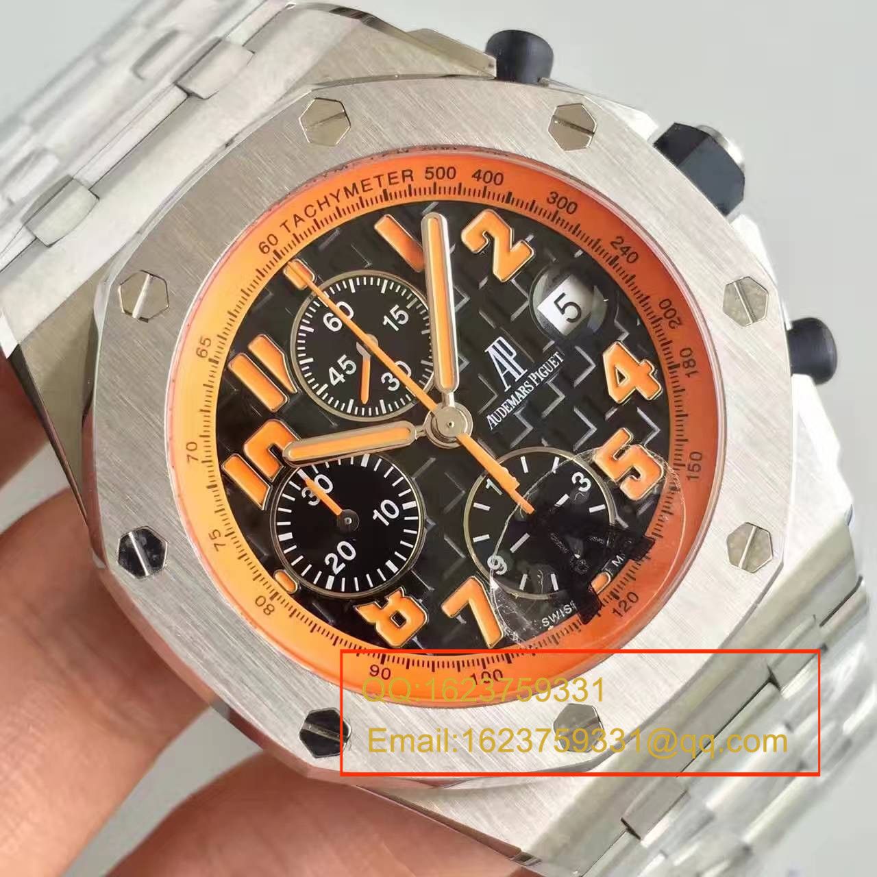 【JF Factory  High quality  Perfect  Replica Watches 】Audemars Piguet  Royal Oak Offshore 系列橙色火焰26170ST.OO.D101CR.01 wrist watches  / AP048