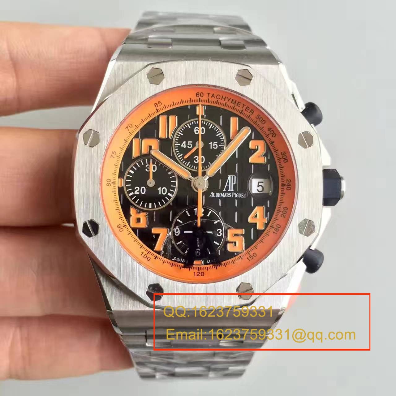 【JF Factory  High quality  Perfect  Replica Watches 】Audemars Piguet  Royal Oak Offshore 系列橙色火焰26170ST.OO.D101CR.01 wrist watches  / AP048
