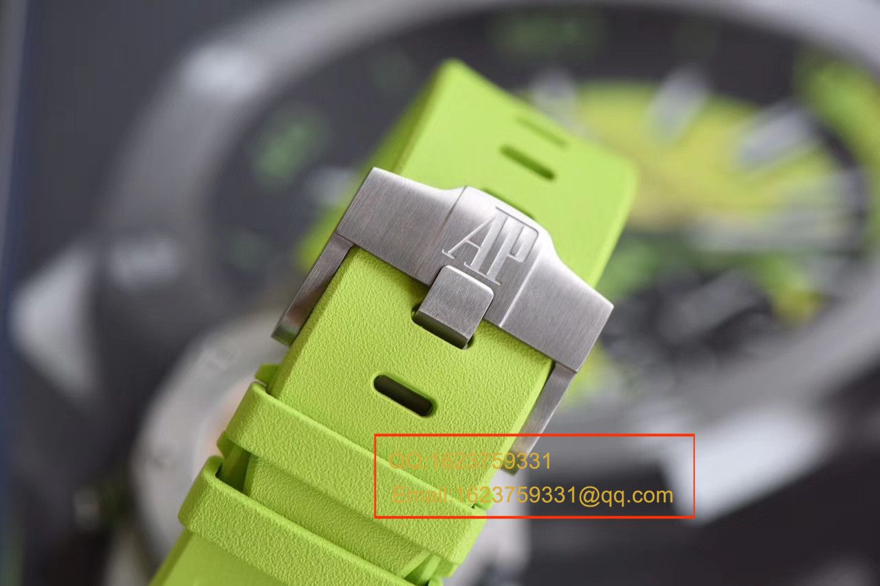 【JF Factory  Perfect  Replica Copy  Watches 】Audemars Piguet  Royal Oak Offshore 系列26703ST.OO.A038CA.01《青苹果》男士机械 Watches  / AP026