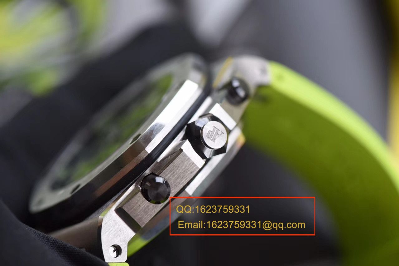 【JF Factory  Perfect  Replica Copy  Watches 】Audemars Piguet  Royal Oak Offshore 系列26703ST.OO.A038CA.01《青苹果》男士机械 Watches  / AP026