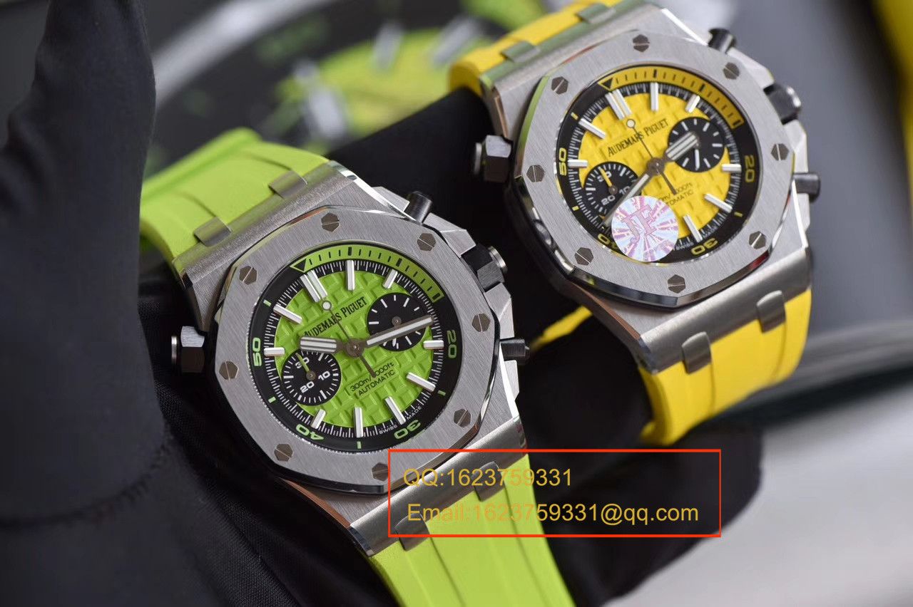 【JF Factory  Perfect  Replica Copy  Watches 】Audemars Piguet  Royal Oak Offshore 系列26703ST.OO.A038CA.01《青苹果》男士机械 Watches  / AP026