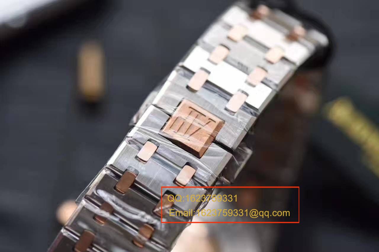 JF Factory Audemars Piguet 皇家橡树系列15400SR.OO.1220SR.01 wrist watches 《精钢间金 watchband  》 top  Replica Copy 男女 wrist watches  / AP016