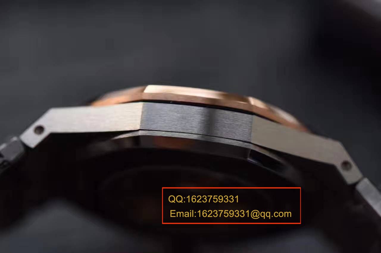 JF Factory Audemars Piguet 皇家橡树系列15400SR.OO.1220SR.01 wrist watches 《精钢间金 watchband  》 top  Replica Copy 男女 wrist watches  / AP016