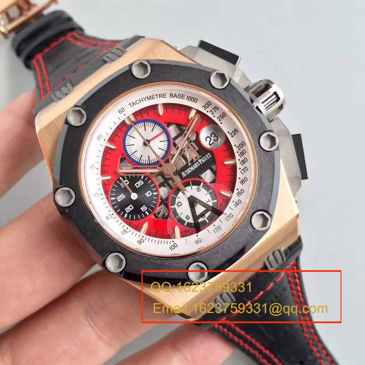 【JF Factory  top  Replica Copy 】Audemars Piguet 千禧系列26284RO.OO.D002CR.01 BR2机械 wrist watches  / AP006