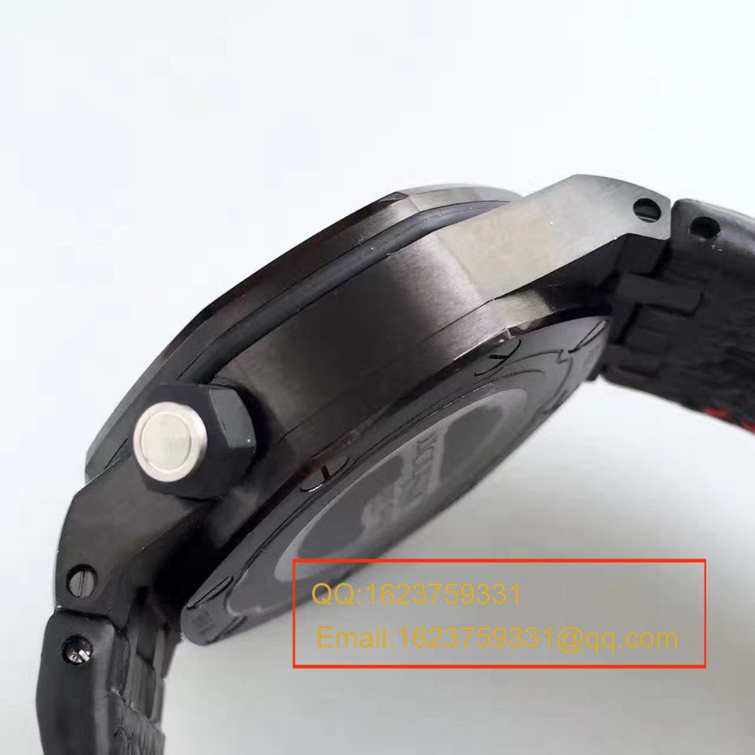 【JF Factory  Perfect  Copy  Watches 】APAudemars Piguet 皇家橡树15703系列黑壳男表 / AP091