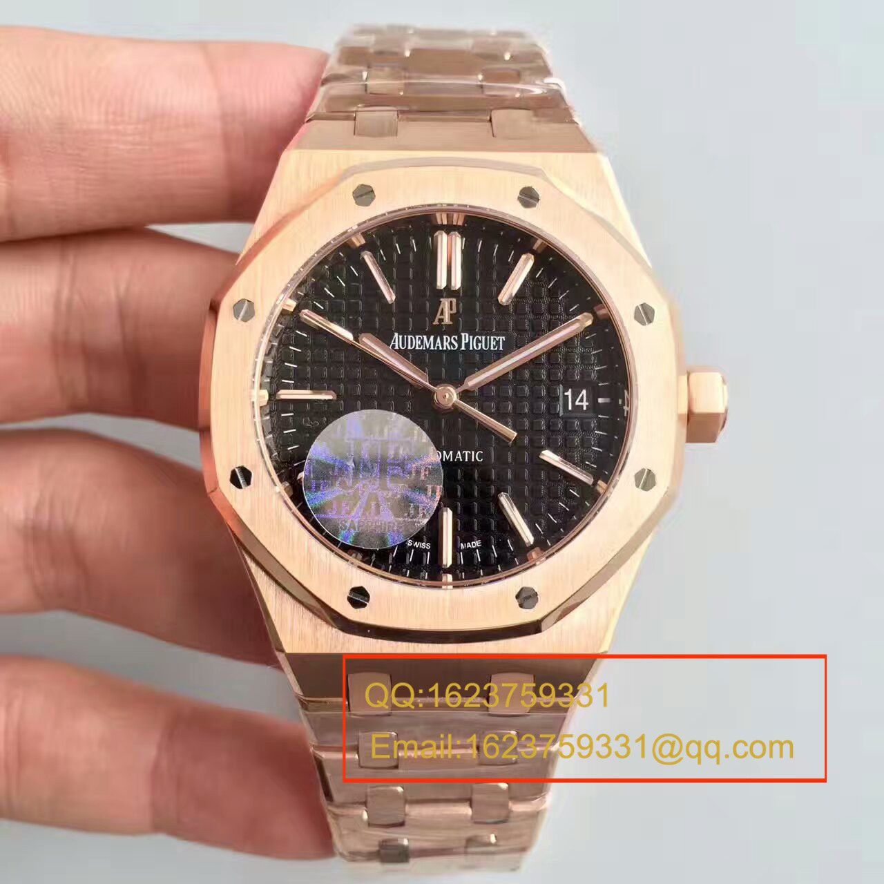【JF Factory  Replica  Copy  Watches 】Audemars Piguet 皇家橡树系列15450OR.OO.1256OR.01 wrist watches  / AP018