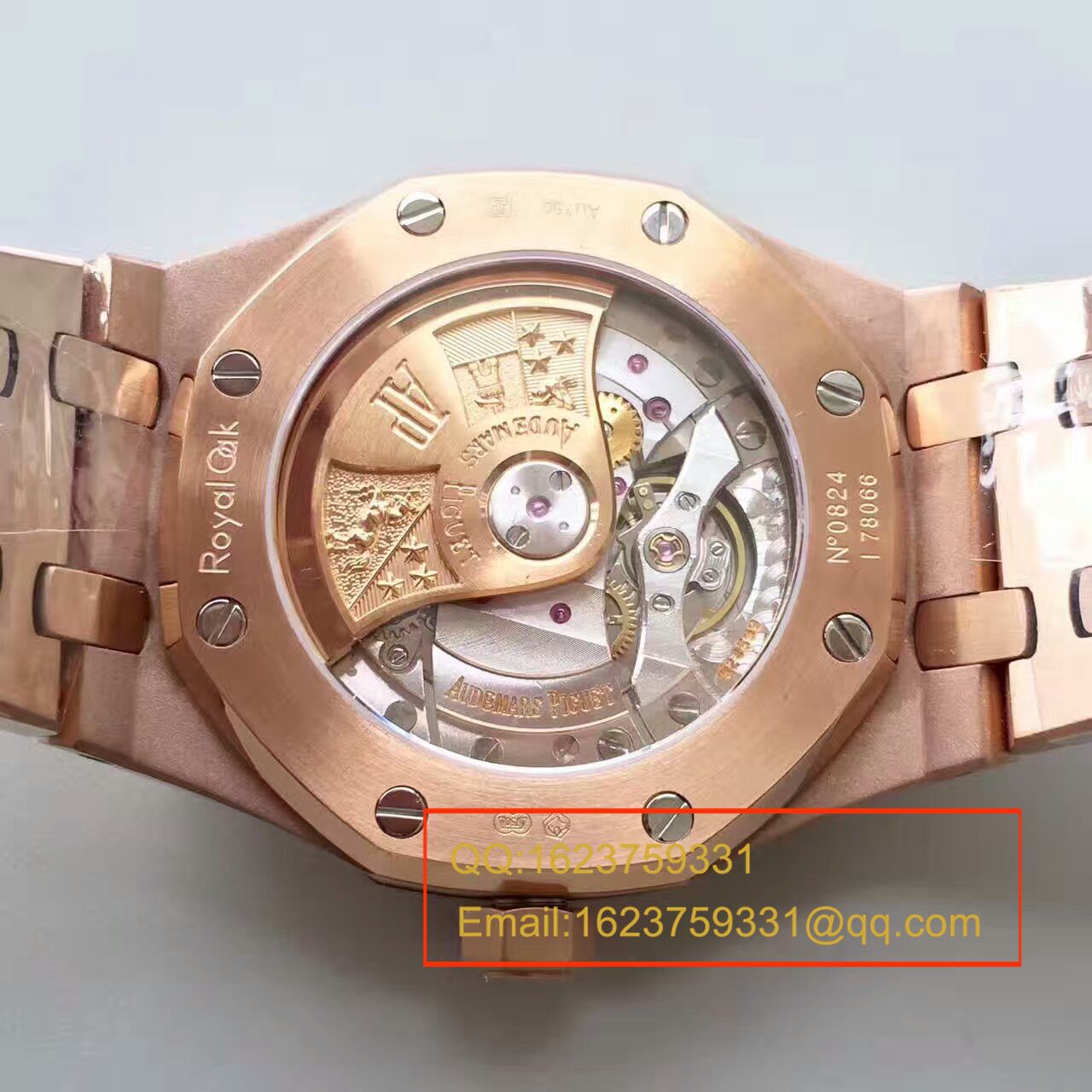 【JF Factory  Replica  Copy  Watches 】Audemars Piguet 皇家橡树系列15450OR.OO.1256OR.01 wrist watches  / AP018