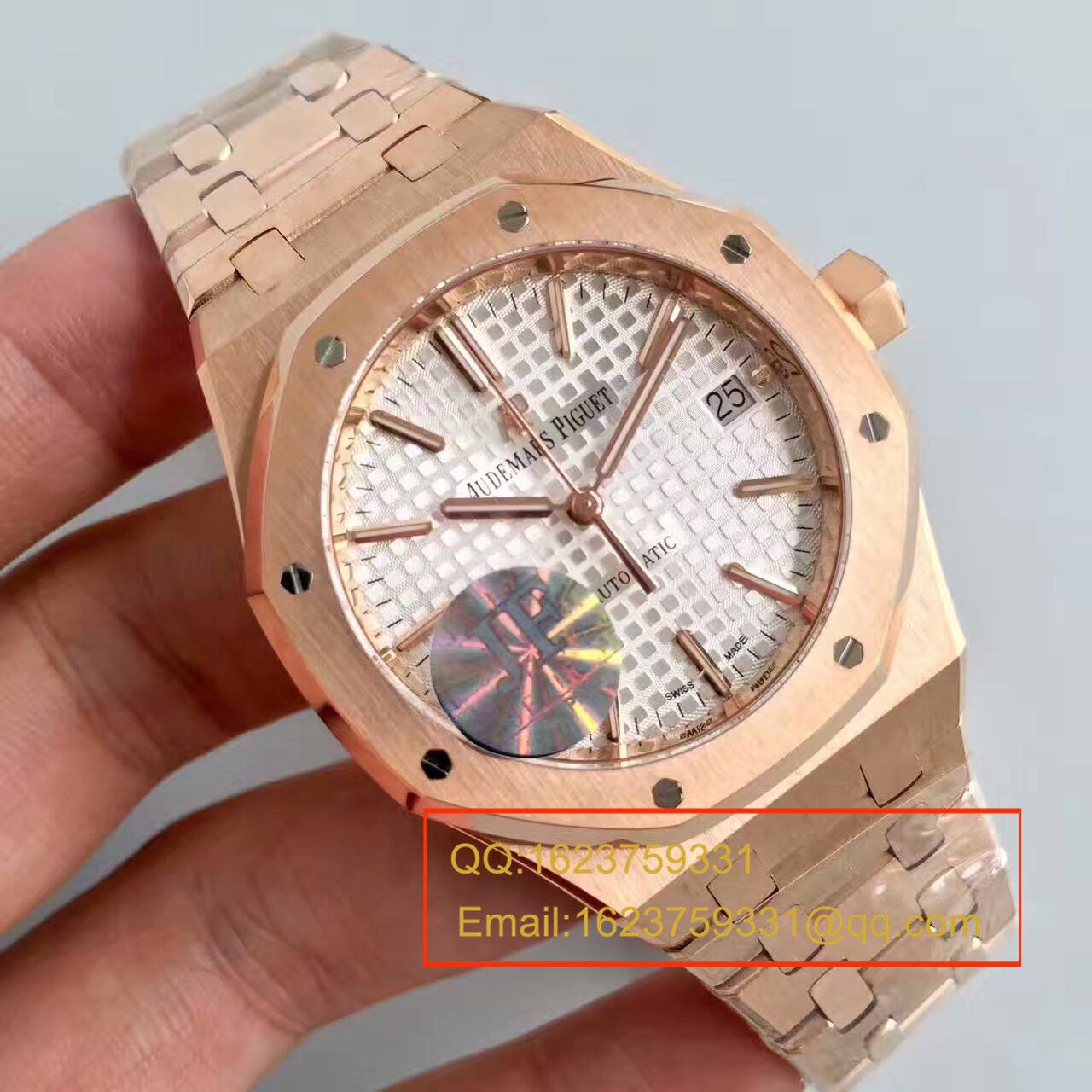 【JF Factory  Replica  Copy  Watches 】Audemars Piguet 皇家橡树系列15450OR.OO.1256OR.01 wrist watches  / AP018