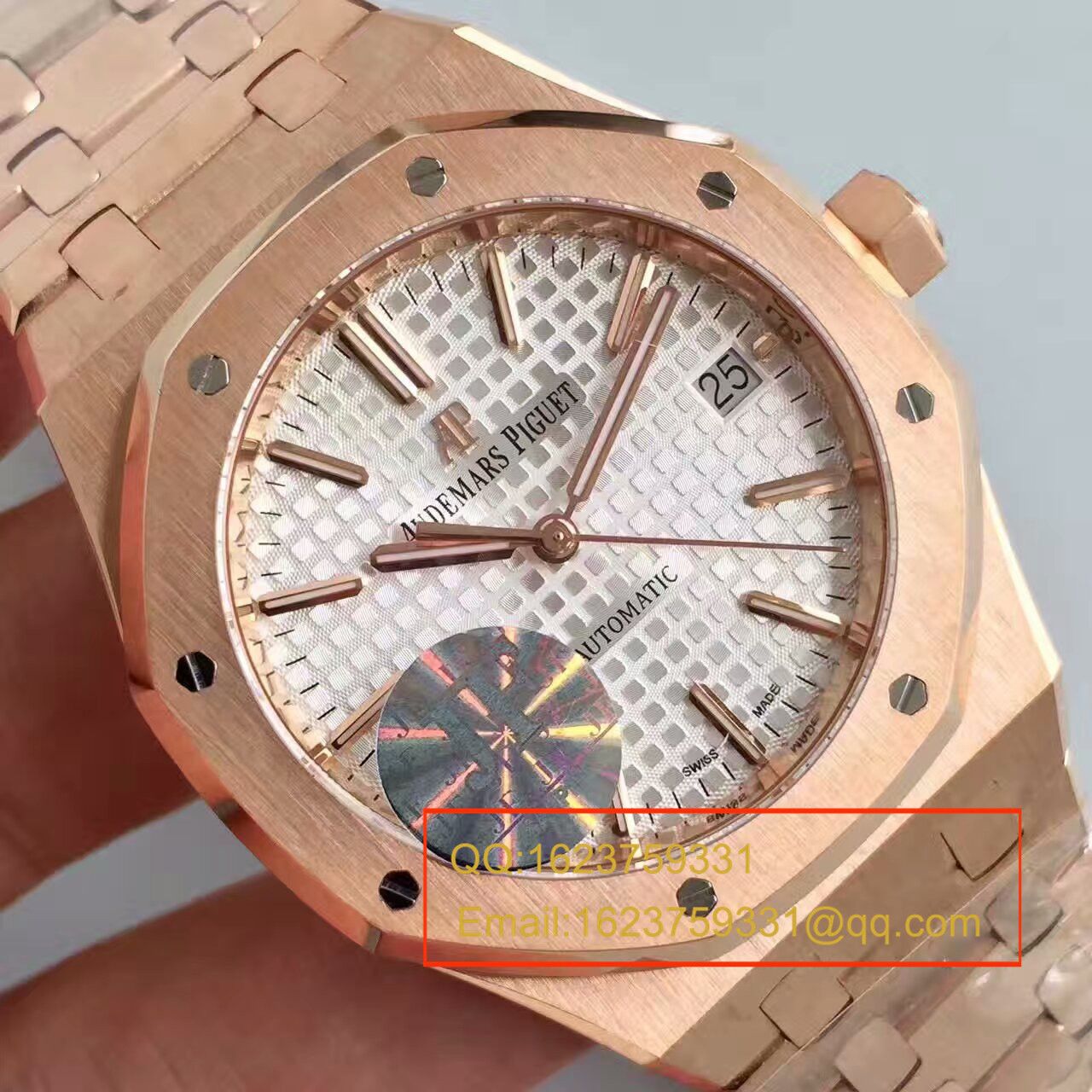 【JF Factory  Replica  Copy  Watches 】Audemars Piguet 皇家橡树系列15450OR.OO.1256OR.01 wrist watches  / AP018